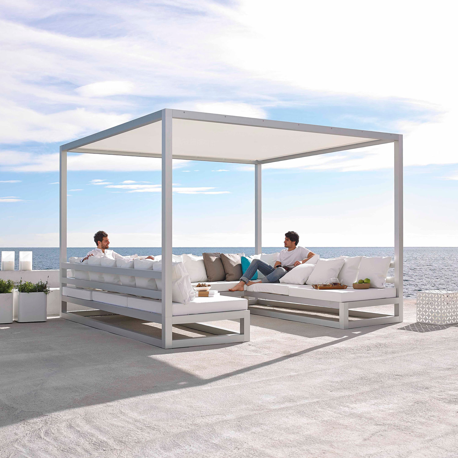 Pergola sofa er loungemøbler haven i det flotteste design