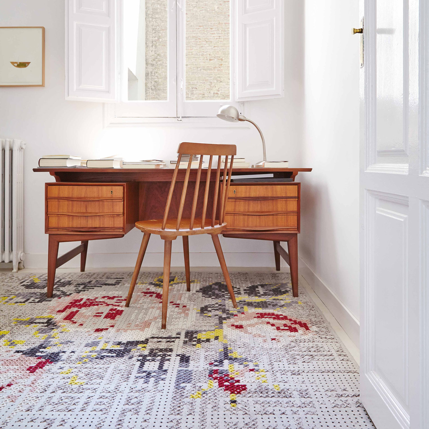 Tæppe spisebord og under skrivebord fra Canevas fra Gitz Design