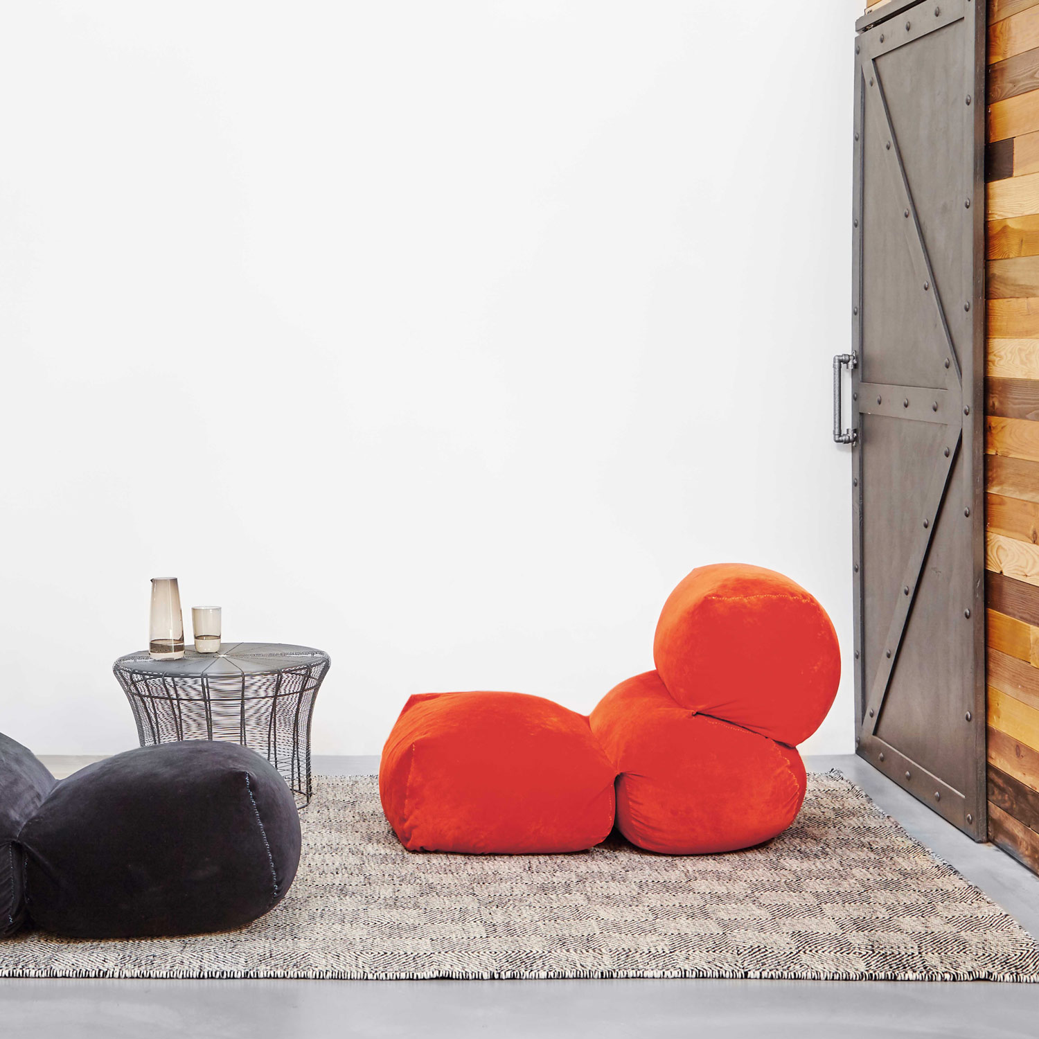 Velour stol i det bløde stof fra Grapy serien fra Gitz Design